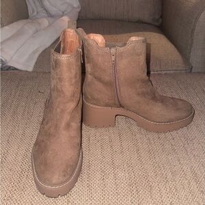 Target Tan Booties/Boots